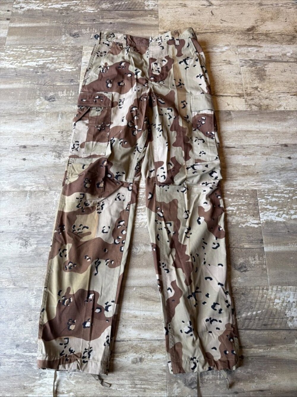 US ARMY Chocolate Chip Desert Storm Camo Combat BDU Pants Small Long